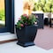 Mayne Acadia 18in Tall Planter - Black 5915-B - alternate 4
